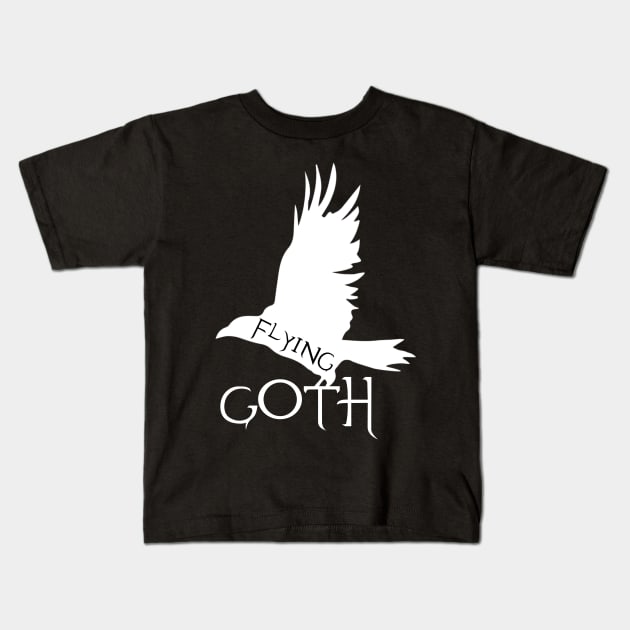 flying goth, gothic fashion Kids T-Shirt by SpassmitShirts